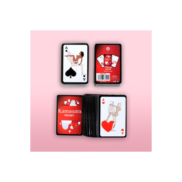 Mini jeu de 54 cartes Kamasutra